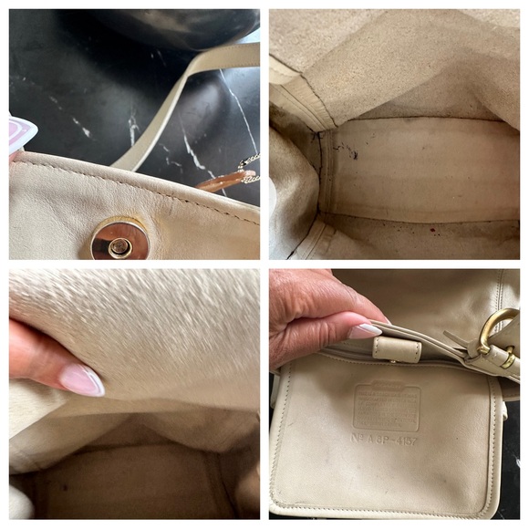 Vintage Coach Green light tan Soho Lightweight Buckle Bag #4157 - Picture 12 of 15